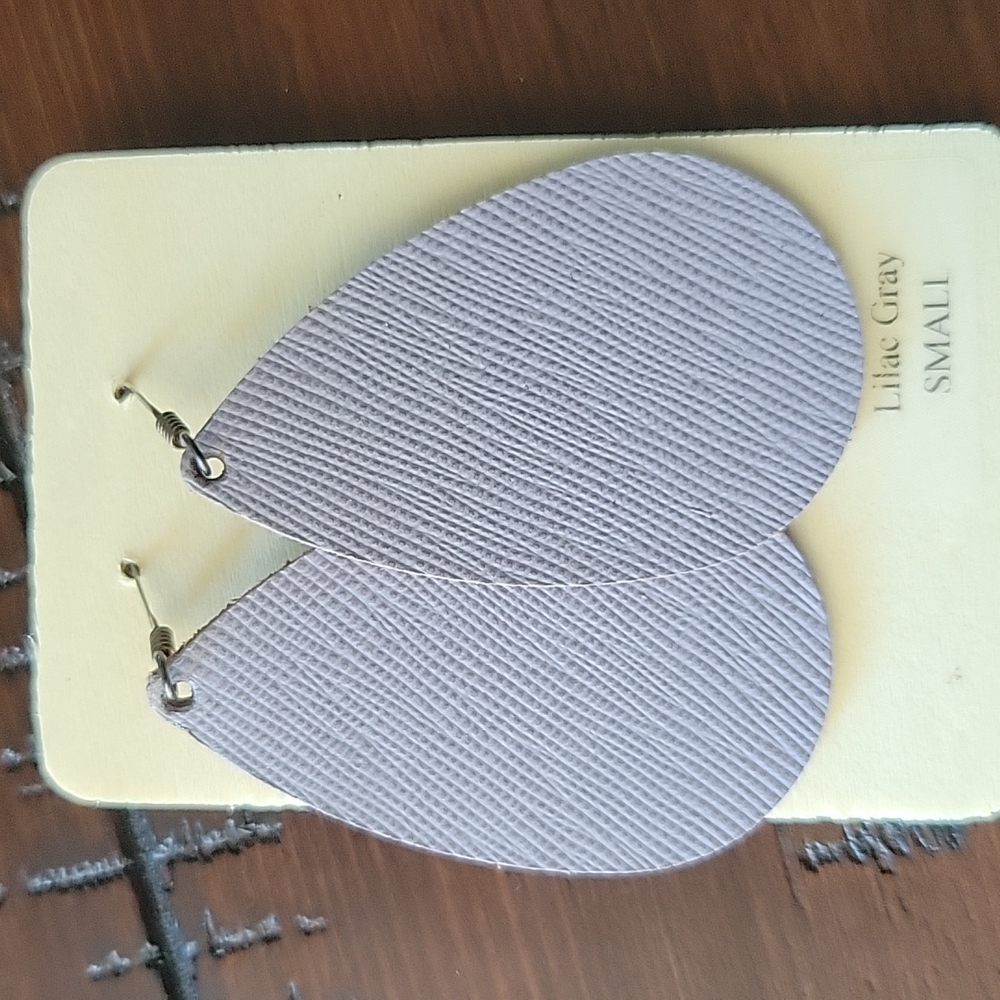Nickel & Suede small earrings